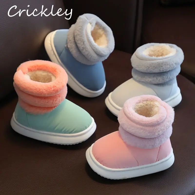 Winter Faux Fur Toddler Kids Slippers Warm Plush High Top Indoor Slippers For Children Non Slip Soft Baby Boys Girls Snow Boots
Winter Faux Fur Toddler Kids Slippers Warm Plush High Top Indoor Slippers For Children Non Slip Soft Baby Boys Girls Snow Boots