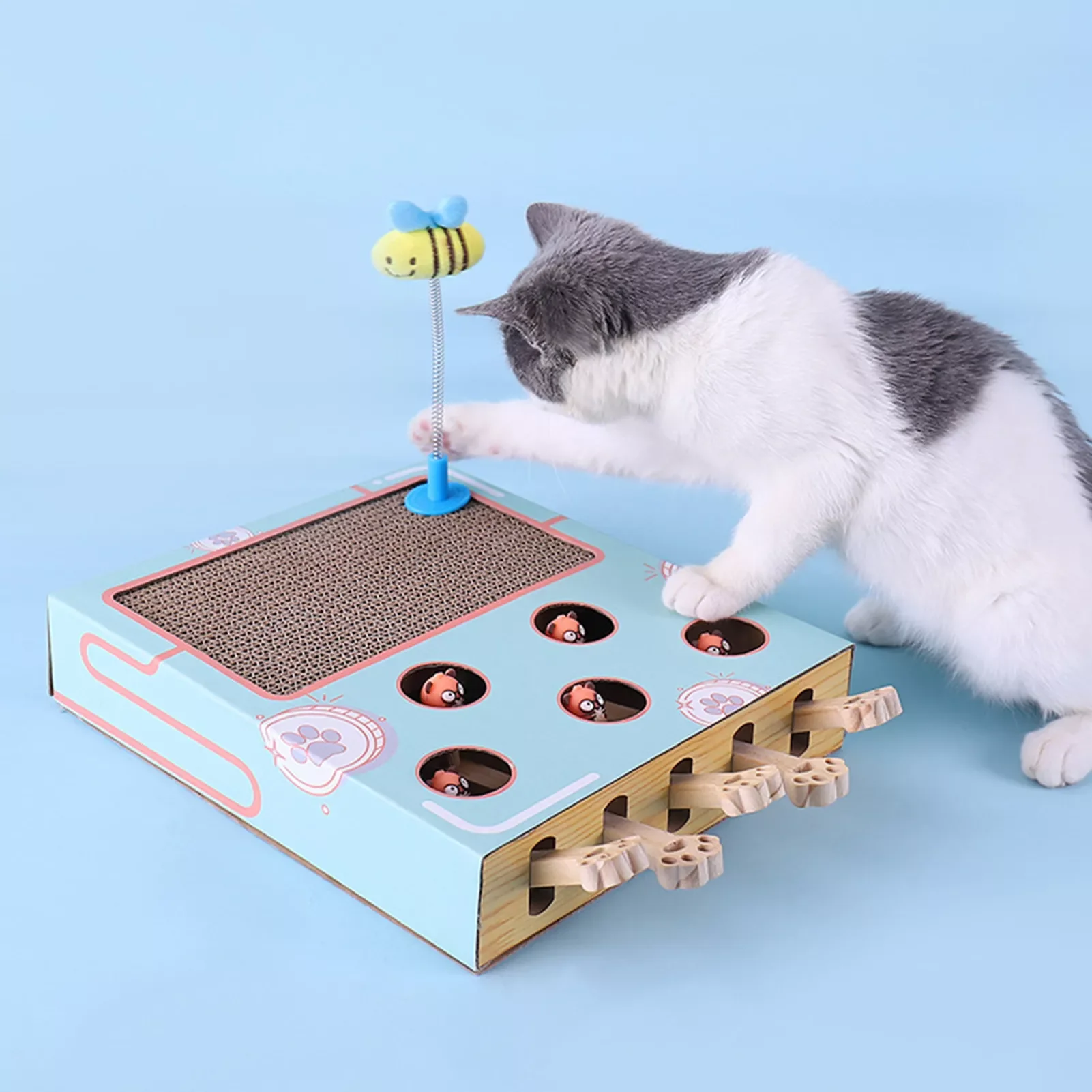 2023NEW 3 In 1 Scratching Board Chase Hunt Mouse Game Box Wear-resistant Multi-function Interactive Pet Toy Corrugated Cardboa
2023NEW 3 In 1 Scratching Board Chase Hunt Mouse Game Box Wear-resistant Multi-function Interactive Pet Toy Corrugated Cardboa
