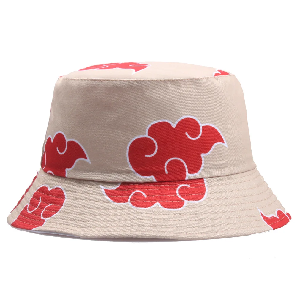 

Japanese Anime Outdoor Sunscreen Bucket Hat Men's Caps Japanese Art Cartoon Print Cloud Fisherman Hat Women's Hats Basin Cap