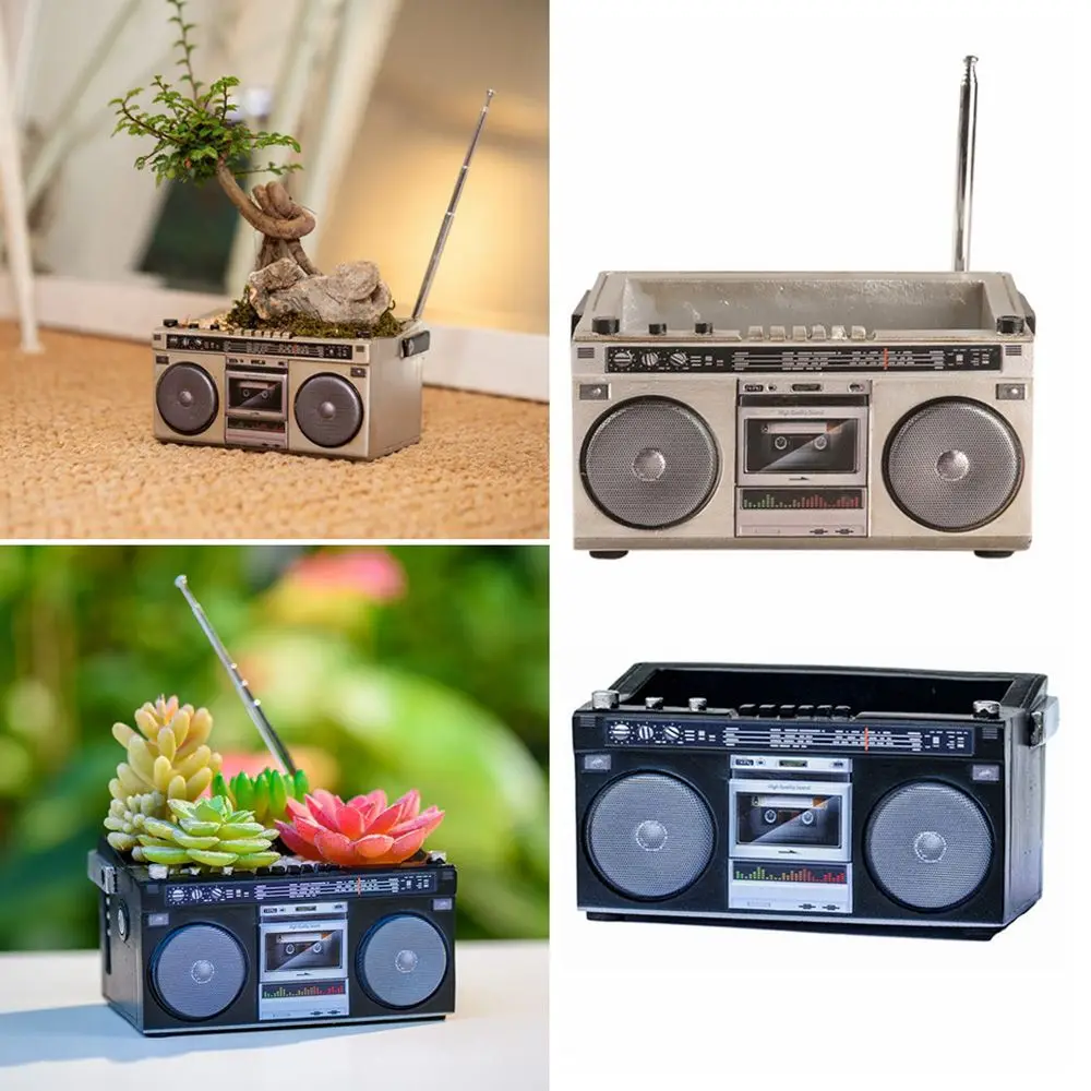 Retro Plant Container Resin Creative Flower Pot Recorder Succulent Box Planter Garden Ornament
Retro Plant Container Resin Creative Flower Pot Recorder Succulent Box Planter Garden Ornament