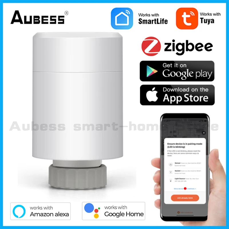 Привод для радиатора Tuya ZigBee, умный программируемый Терморегулятор с голосовым управлением, Alexa Google
Привод для радиатора Tuya ZigBee, умный программируемый Терморегулятор с голосовым управлением, Alexa Google