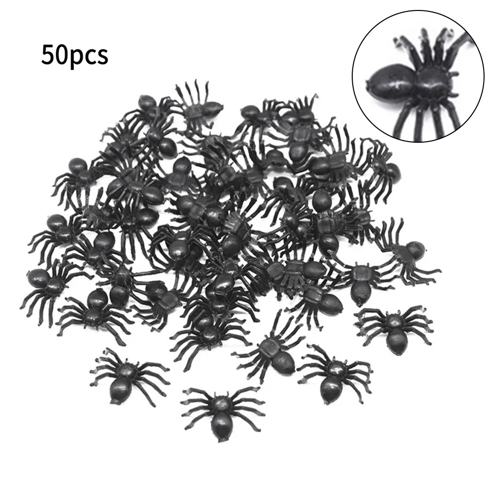 50pcs Halloween Fake Black Spider Horror Haunted House Spider Web Bar Party Decor Simulation Tricky Toy Kids Halloween Decoratio
50pcs Halloween Fake Black Spider Horror Haunted House Spider Web Bar Party Decor Simulation Tricky Toy Kids Halloween Decoratio