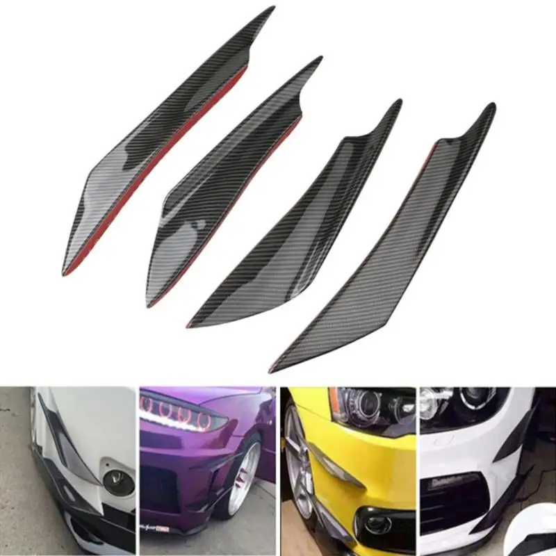 4pcs Front Bumper Side Canards Splitter Fins Universal Black Front Bumper Spoilers Car Door Anti-collision Belt Bumper Guard
4pcs Front Bumper Side Canards Splitter Fins Universal Black Front Bumper Spoilers Car Door Anti-collision Belt Bumper Guard