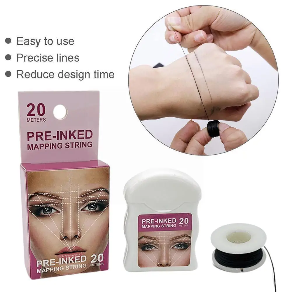 20m Microblading Mapping String Pre-inked Eyebrow Marker String Black Brows Beauty Tools Thread White Mapping Tattoo White M9e2
20m Microblading Mapping String Pre-inked Eyebrow Marker String Black Brows Beauty Tools Thread White Mapping Tattoo White M9e2