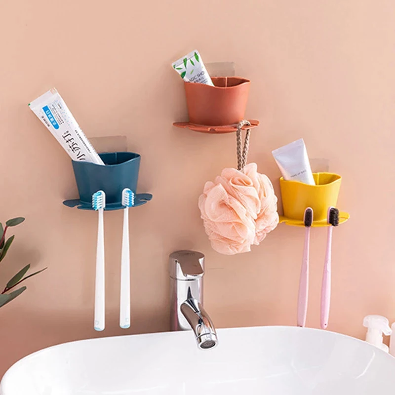 Self-adhesive Toothbrush Holder Wall Mount Suction Cup Storage Rack Cute Drain Bathroom Shelf Shaver Organizer Bath Accessories
Self-adhesive Toothbrush Holder Wall Mount Suction Cup Storage Rack Cute Drain Bathroom Shelf Shaver Organizer Bath Accessories