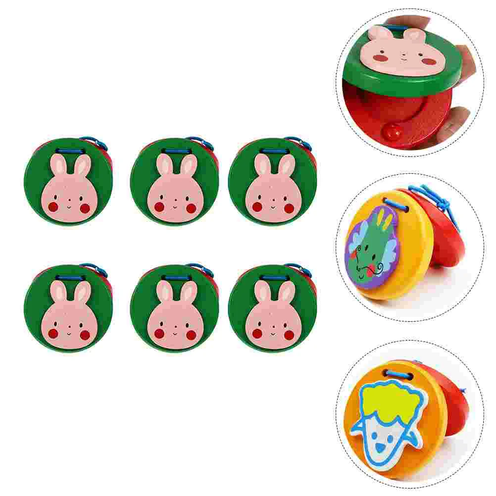 6pcs Education Castanets Plaything Orff Percussion Instrument for Kids (Random Pattern)
6pcs Education Castanets Plaything Orff Percussion Instrument for Kids (Random Pattern)