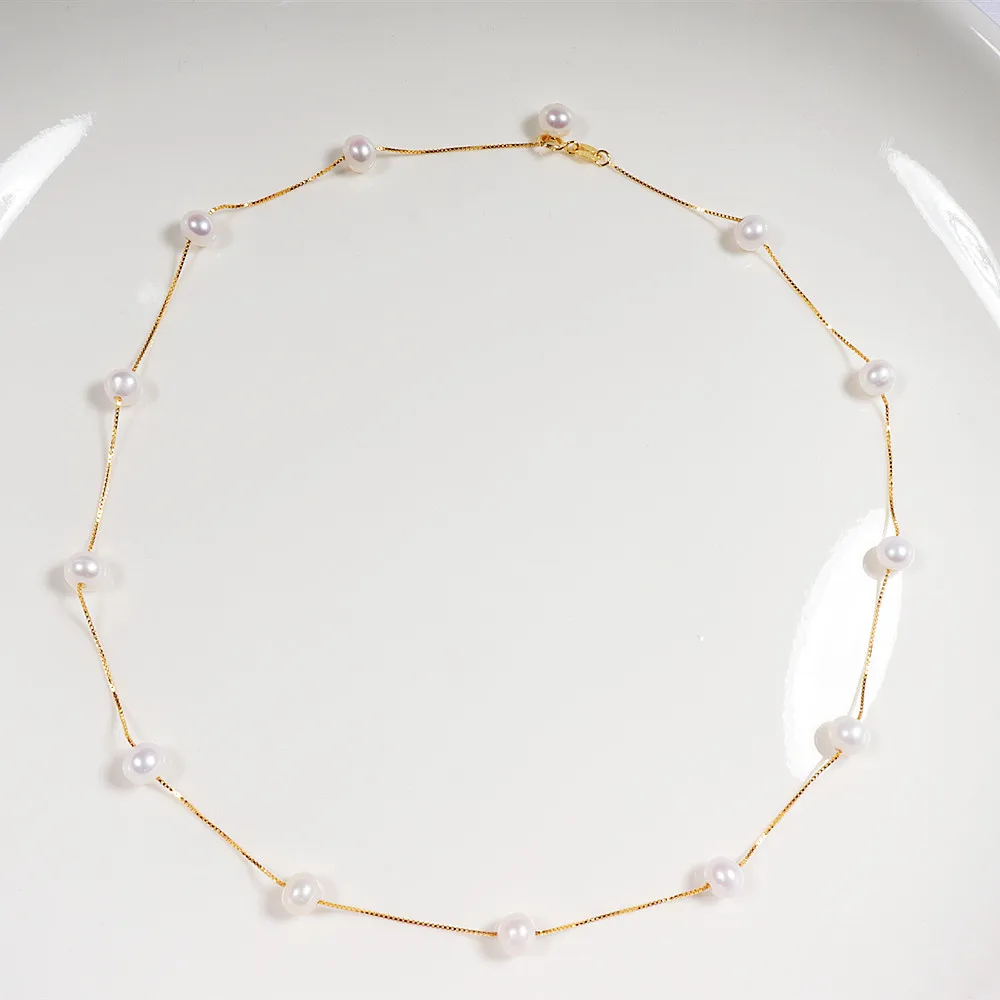 New Fashion Sky Star Pearl Necklace with 6-7mm Nearby Round Beads with Minor Defects S925 Sterling Silver Material CAE5
New Fashion Sky Star Pearl Necklace with 6-7mm Nearby Round Beads with Minor Defects S925 Sterling Silver Material CAE5