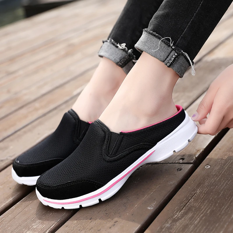 Comemore Casual Flats Breathable Half Slippers Ladies Summer Male Sneakers Loafers Plus Size 45 46 Women's Shoes Zapatos Mujer
Comemore Casual Flats Breathable Half Slippers Ladies Summer Male Sneakers Loafers Plus Size 45 46 Women's Shoes Zapatos Mujer