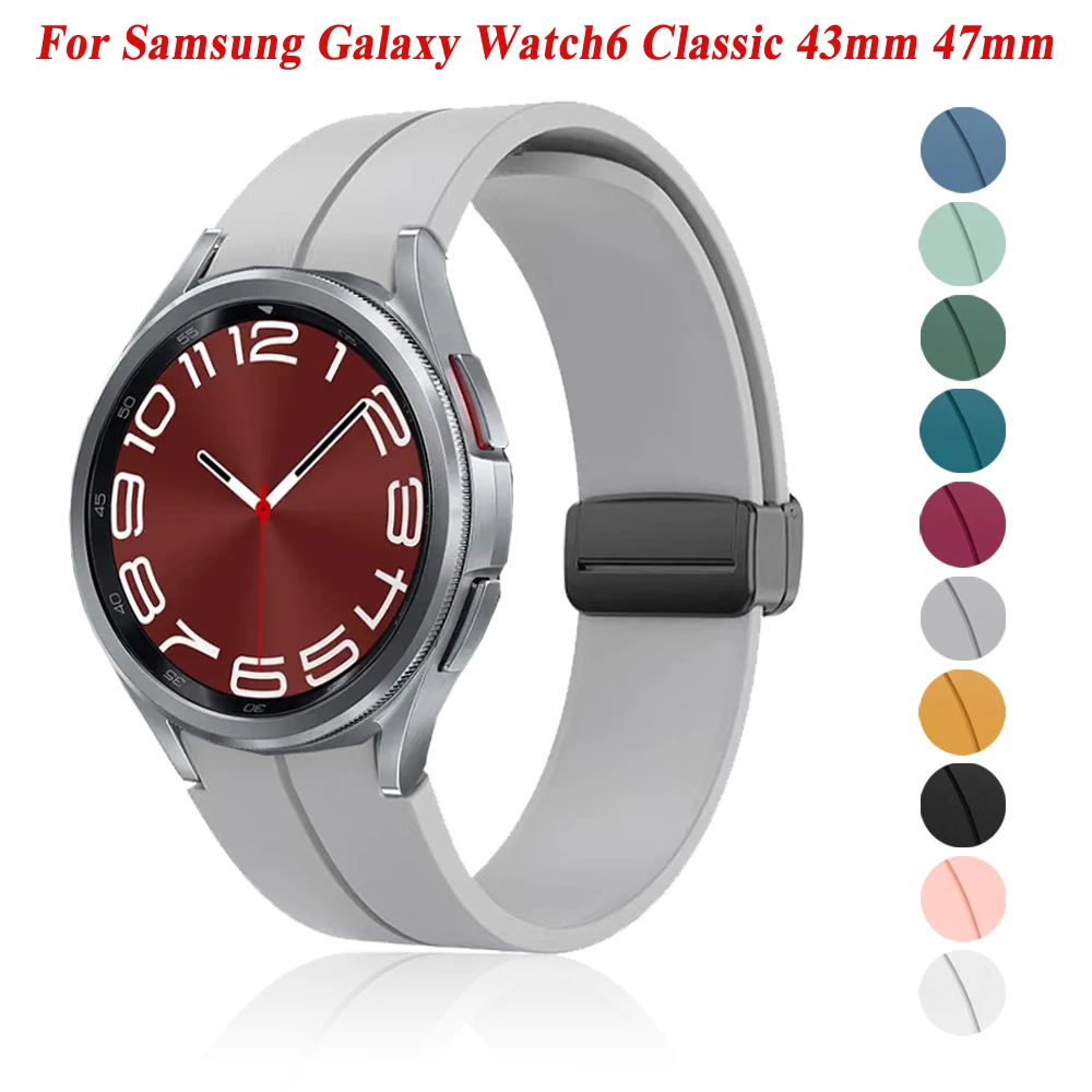 Ремешок силиконовый с магнитной застежкой для Samsung Galaxy Watch 4 6 44 мм 40 мм, оригинальный браслет для Galaxy Watch 5 Pro 6 Classic 43 мм 47 мм 45 мм
Ремешок силиконовый с магнитной застежкой для Samsung Galaxy Watch 4 6 44 мм 40 мм, оригинальный браслет для Galaxy Watch 5 Pro 6 Classic 43 мм 47 мм 45 мм