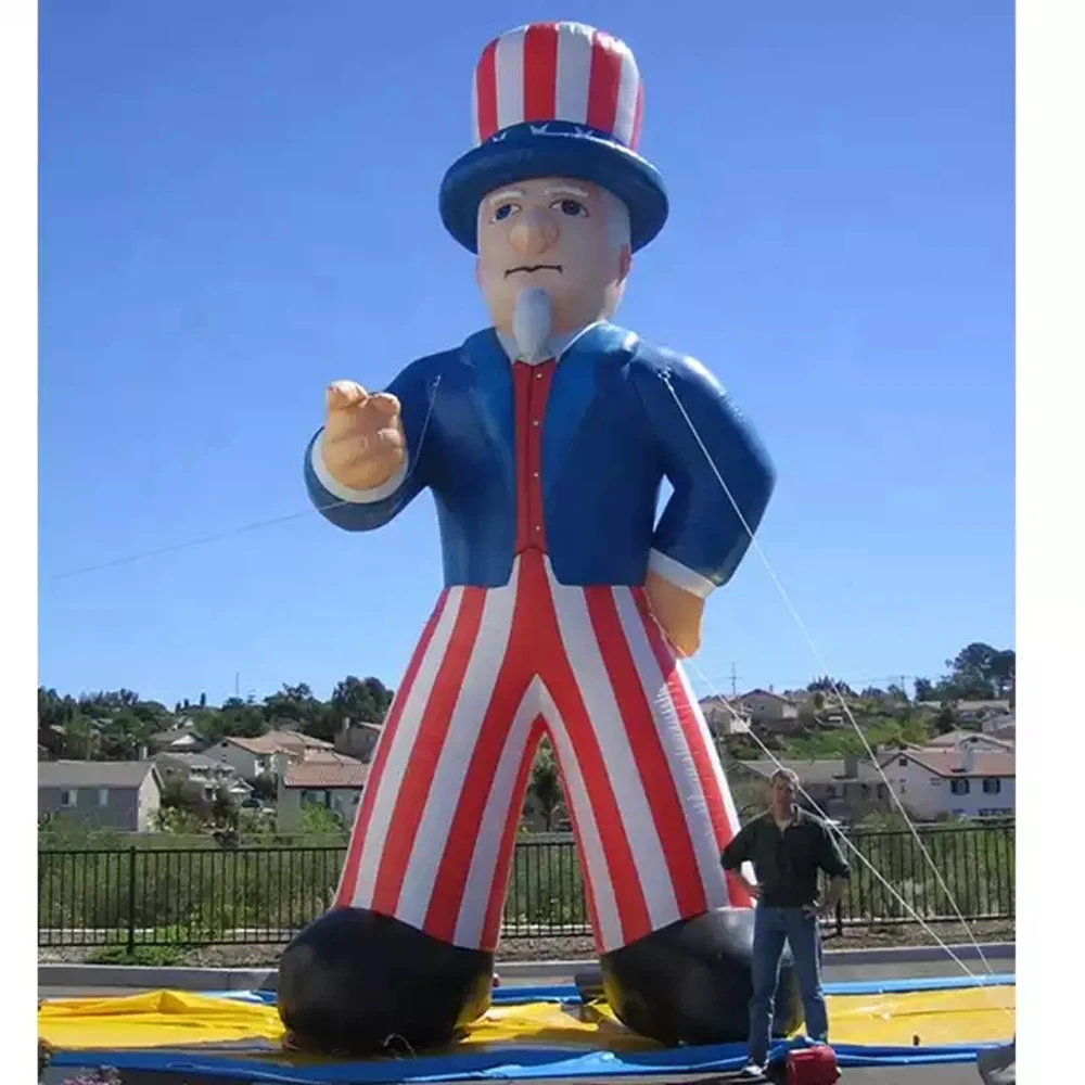 Пользовательские Самые популярные фигурки США 25ftH гигантский надувной Дядя Сэм китайские поставщики для рекламы
Пользовательские Самые популярные фигурки США 25ftH гигантский надувной Дядя Сэм китайские поставщики для рекламы