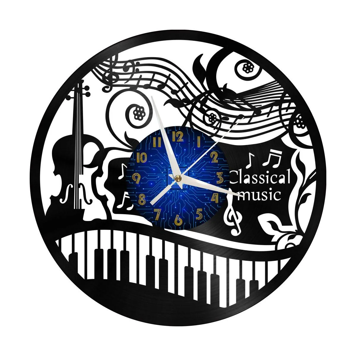 Classical Music Vinyl Wall Clock, Vinyl Record Clock Wall Art Silent & Non-ticking
Classical Music Vinyl Wall Clock, Vinyl Record Clock Wall Art Silent & Non-ticking