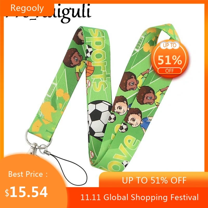 30pcs Football Keychain Lanyards Id Badge Holder ID Card Pass Gym Mobile Phone Badge Holder Key Strap webbings ribbons
30pcs Football Keychain Lanyards Id Badge Holder ID Card Pass Gym Mobile Phone Badge Holder Key Strap webbings ribbons