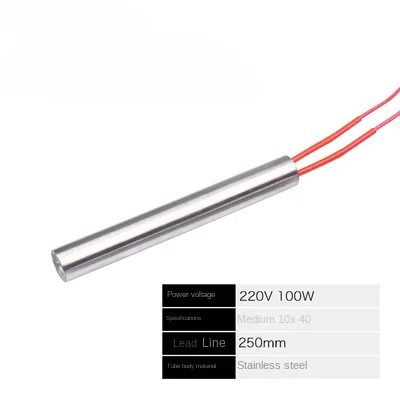 Патронный нагреватель из нержавеющей стали 10x40 мм 100Вт
Патронный нагреватель из нержавеющей стали 10x40 мм 100Вт