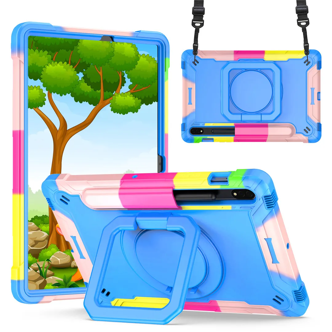 For Samsung Galaxy Tab S8 11 Case, Kids Skin Case Shoulder Strap Stand Cover Funda For Tab S8 SM-X700 X706 /Tab S7 SM-T870 T875
For Samsung Galaxy Tab S8 11 Case, Kids Skin Case Shoulder Strap Stand Cover Funda For Tab S8 SM-X700 X706 /Tab S7 SM-T870 T875