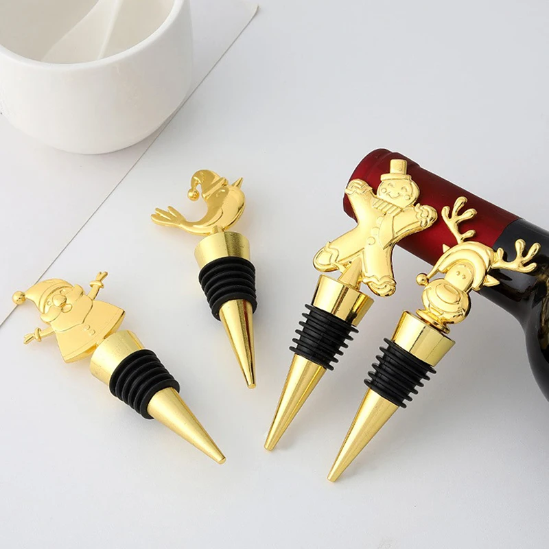 Santa Claus Christmas Wine Bottle Stopper Gingerbread Man Christmas Elk Bird Gold Bottle Stopper Sealer Wine Bar Accessories
Santa Claus Christmas Wine Bottle Stopper Gingerbread Man Christmas Elk Bird Gold Bottle Stopper Sealer Wine Bar Accessories