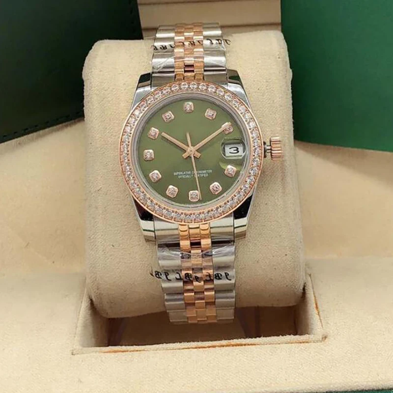 Luxury Diamond Women Watch 31mm Sapphire Crystal Stainless Steel Automatic Mechanical Movement Waterproof Lady Female Wristwatch
Luxury Diamond Women Watch 31mm Sapphire Crystal Stainless Steel Automatic Mechanical Movement Waterproof Lady Female Wristwatch