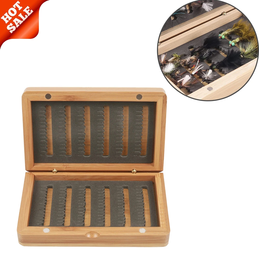 Fly Fishing Natural Bamboo Fly Box Fishhooks Lure Box Bait Box Storage Box For Tenkara Flies Fishing Tackle Box
Fly Fishing Natural Bamboo Fly Box Fishhooks Lure Box Bait Box Storage Box For Tenkara Flies Fishing Tackle Box