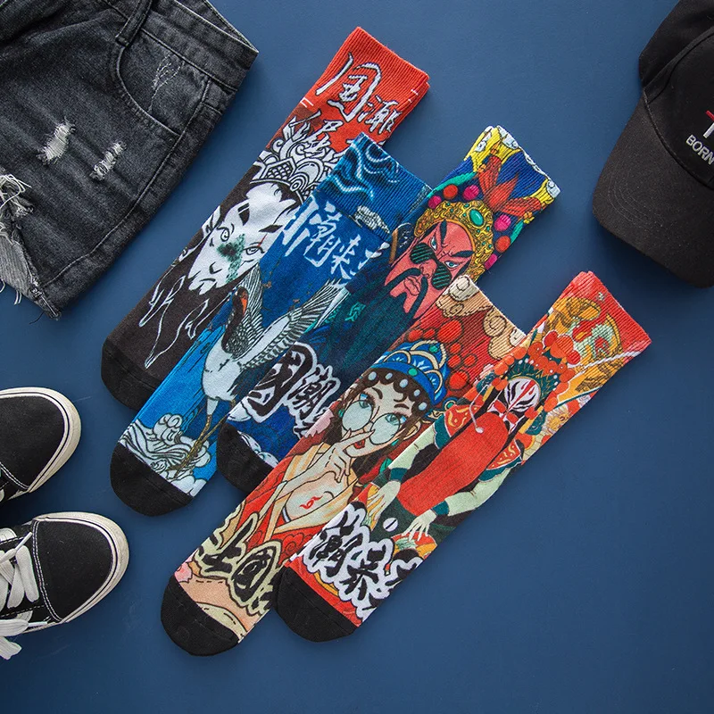 Personality 3D Graffiti Tide Socks Chinese Facebook Middle Tube Socks Men and Women Tie Dye Socks Combed Cotton Long Tube Socks
Personality 3D Graffiti Tide Socks Chinese Facebook Middle Tube Socks Men and Women Tie Dye Socks Combed Cotton Long Tube Socks