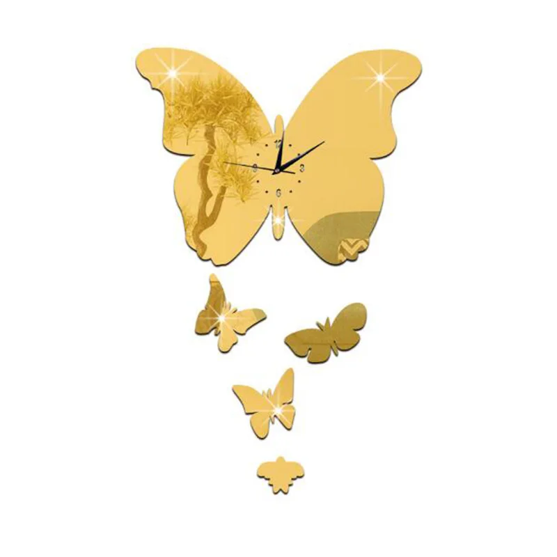 Creatuve DIY Acrylic Mirror Wall Clock Butterfly Qaurtz Clock Modern Home Decoration Living Room Wall Stickers Home Decor
Creatuve DIY Acrylic Mirror Wall Clock Butterfly Qaurtz Clock Modern Home Decoration Living Room Wall Stickers Home Decor
