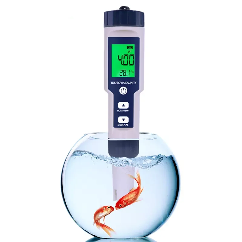 Newest 5 In 1 Tds Ec Ph Salinity Temp Meter Water Quality Tester Ph Meters for Measured Non-sea Salinity
Newest 5 In 1 Tds Ec Ph Salinity Temp Meter Water Quality Tester Ph Meters for Measured Non-sea Salinity