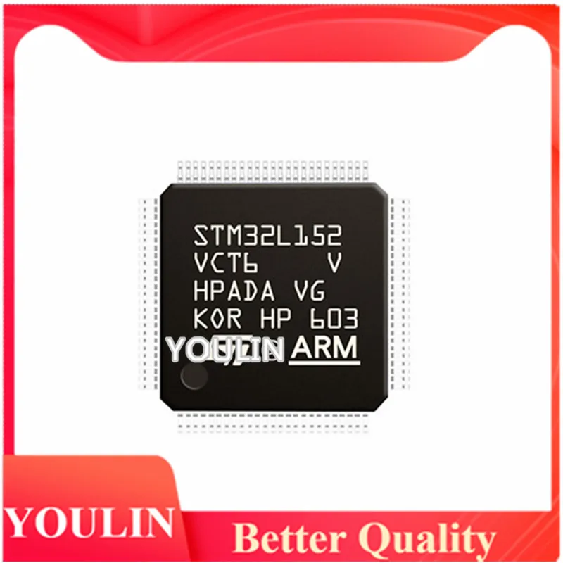 Новый оригинальный микроконтроллер STM32L152VCT6 посылка LQFP100 32-bit, 2 шт.
Новый оригинальный микроконтроллер STM32L152VCT6 посылка LQFP100 32-bit, 2 шт.