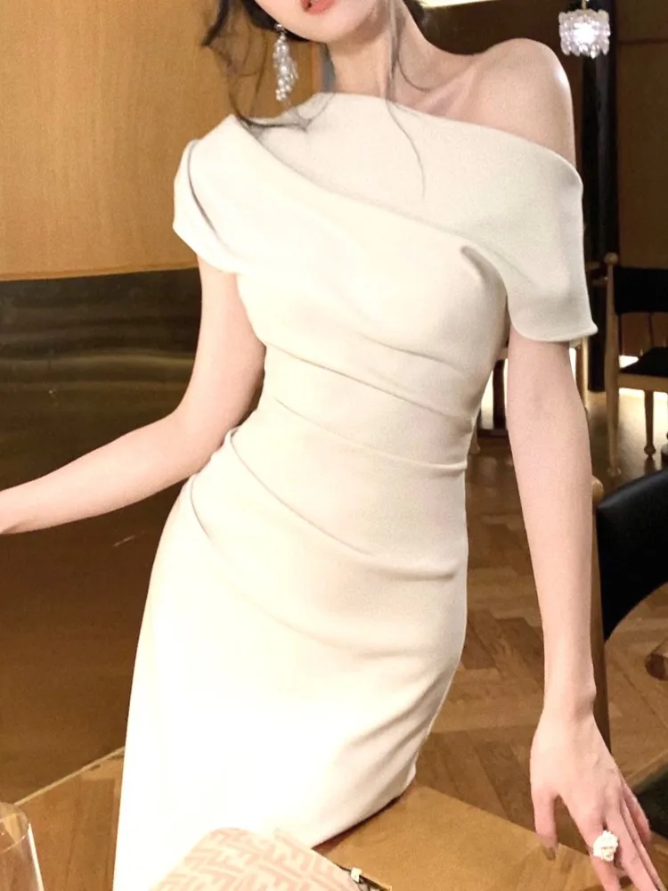 

Женское облегающее платье средней длины, элегантное винтажное обтягивающее платье средней длины для выпускного вечера и дня рождения
