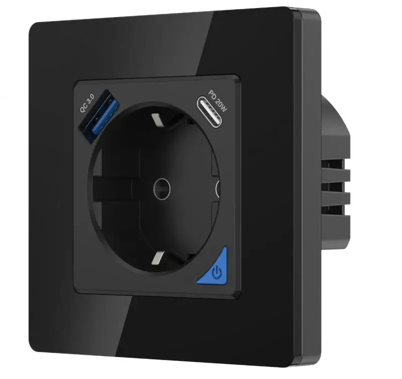 Smart EU Plug Wifi Wall Socket Google Alexa Tuya App Control Crystal Panel Wireless Power Monitor Socket Timing 16A
Smart EU Plug Wifi Wall Socket Google Alexa Tuya App Control Crystal Panel Wireless Power Monitor Socket Timing 16A