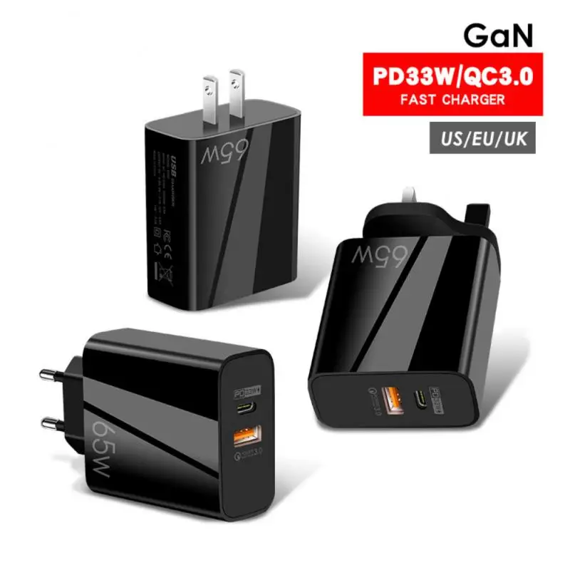 Tablet Laptop Fast Charger Fast Charge Portable Eu Us Uk Plugs Adapter 65w Gan Pd Charger Quick Charge Type C Pd Usb Charger 65w
Tablet Laptop Fast Charger Fast Charge Portable Eu Us Uk Plugs Adapter 65w Gan Pd Charger Quick Charge Type C Pd Usb Charger 65w