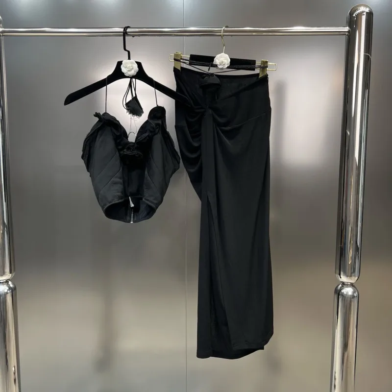 Лето 2023, Новое поступление, топ без рукавов PREPOMP с V-образным вырезом и лямкой на шее, кроп-топ с аппликацией, юбка, комплект из двух предметов, GK452
Лето 2023, Новое поступление, топ без рукавов PREPOMP с V-образным вырезом и лямкой на шее, кроп-топ с аппликацией, юбка, комплект из двух предметов, GK452