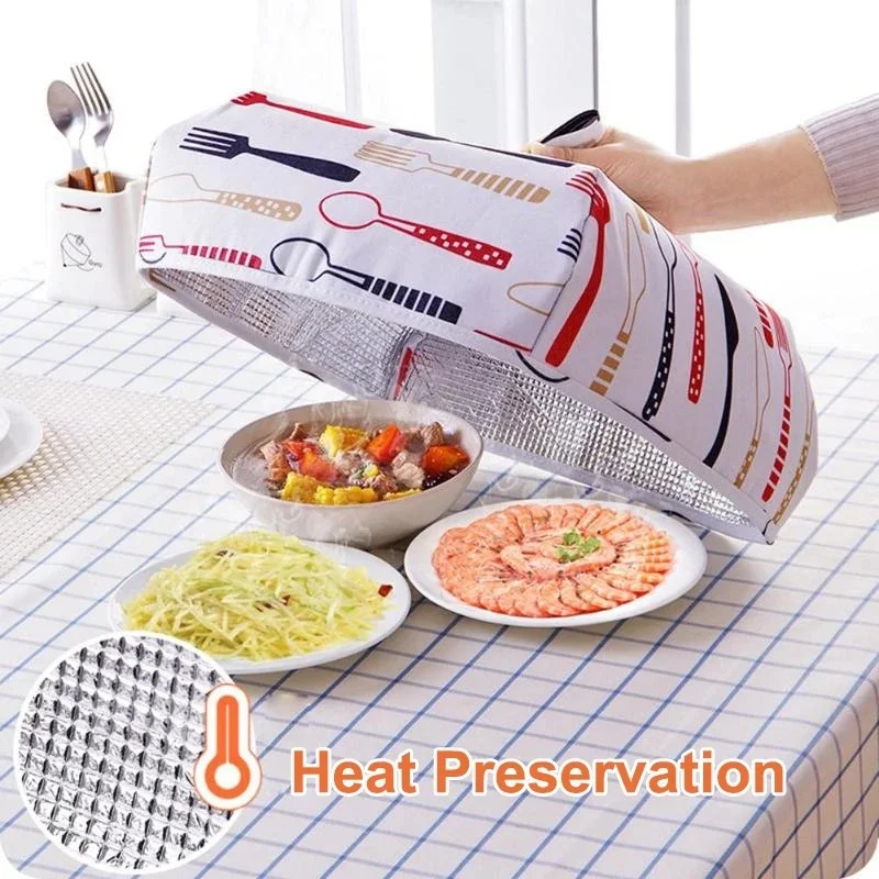 Collapsible food cover keeps warm Hot aluminum foil food cover plate insulates useful kitchen gadgets
Collapsible food cover keeps warm Hot aluminum foil food cover plate insulates useful kitchen gadgets