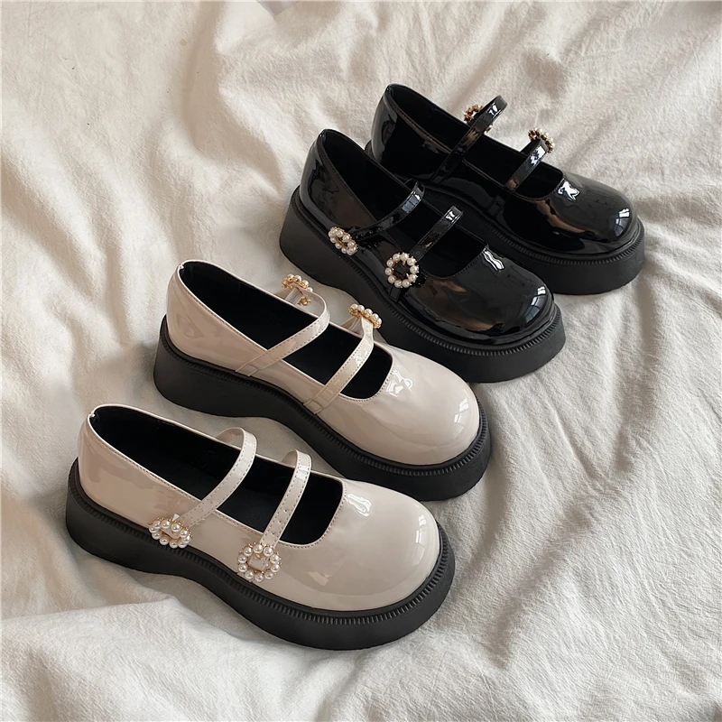 Shoes Woman 2022 Female Footwear British Style Oxfords Clogs Platform Pearl Decorateion All-Match New Dress Summer Preppy Leathe
Shoes Woman 2022 Female Footwear British Style Oxfords Clogs Platform Pearl Decorateion All-Match New Dress Summer Preppy Leathe