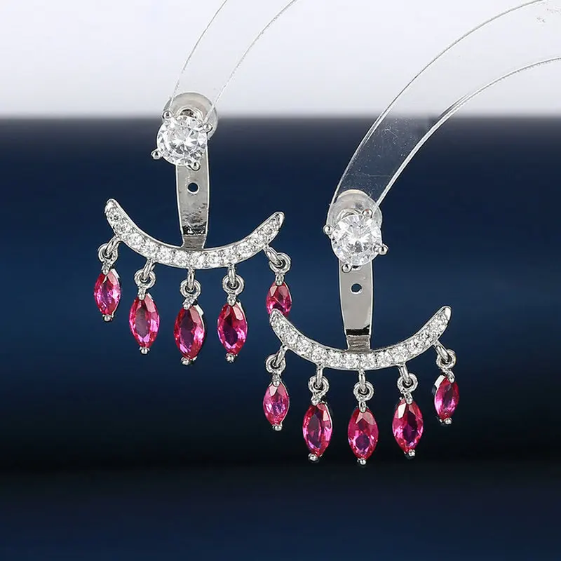1pair CZ Waterdrop Tassel Earring Studs Luxury Romantic Copper Earring Studs Fashion Jewelry
1pair CZ Waterdrop Tassel Earring Studs Luxury Romantic Copper Earring Studs Fashion Jewelry