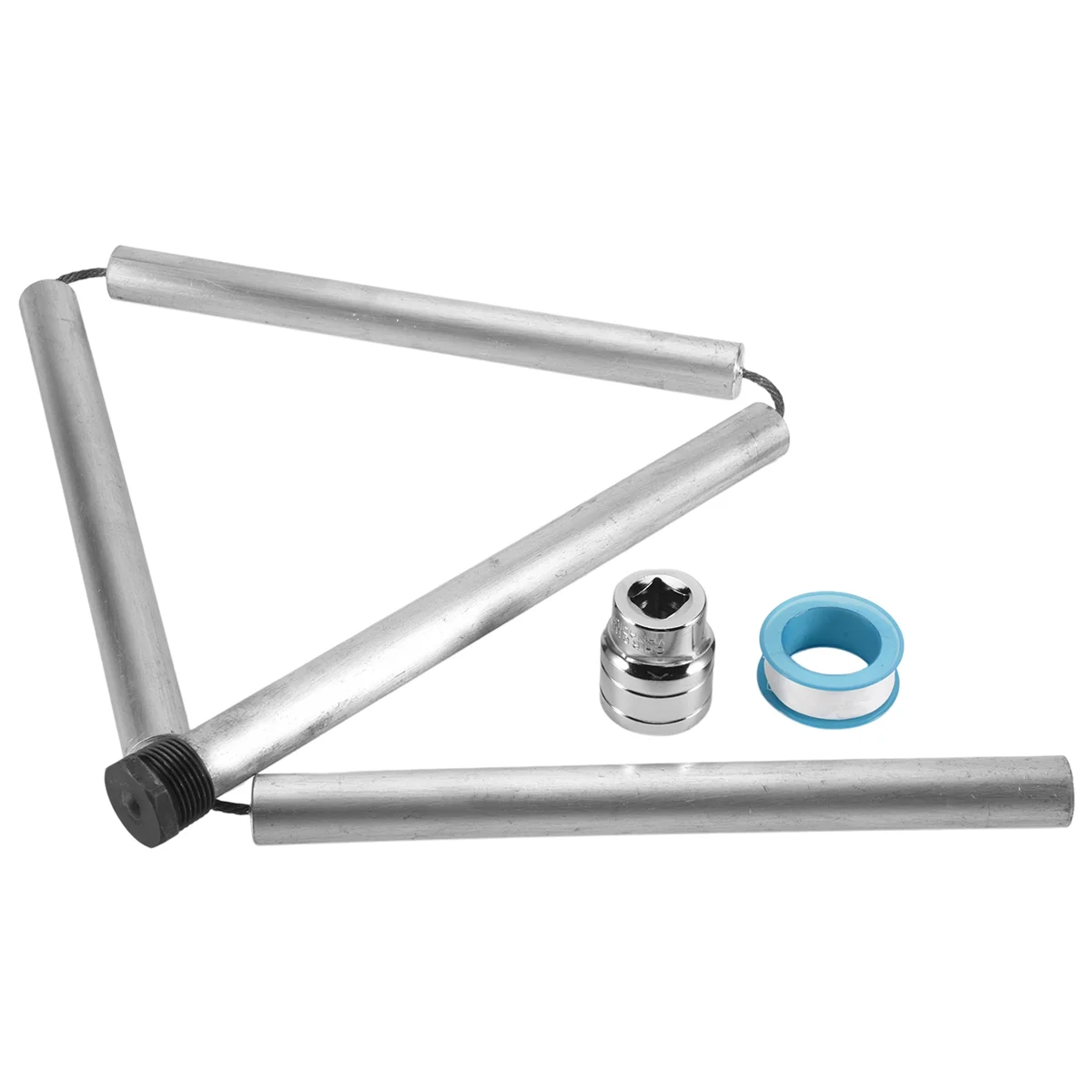 RV Water Heater Magnesium- Flexible Anode Rod 3/4 NPT Threaded Belt Hex Sleeve Tool Water Heater Anode Magnesium- Rod
RV Water Heater Magnesium- Flexible Anode Rod 3/4 NPT Threaded Belt Hex Sleeve Tool Water Heater Anode Magnesium- Rod