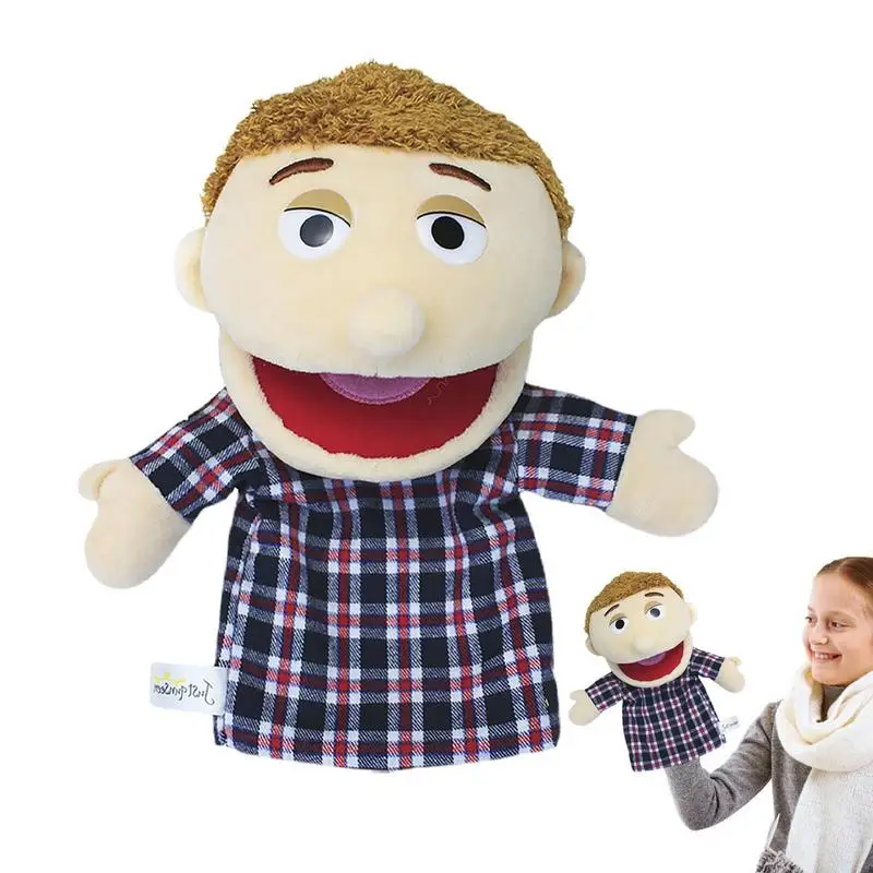 

Hand Plush Puppets Family Puppet Show Toys Art Supplies Teaching Preschool Role Play Home Puppet Theater Shows Classroom Toys