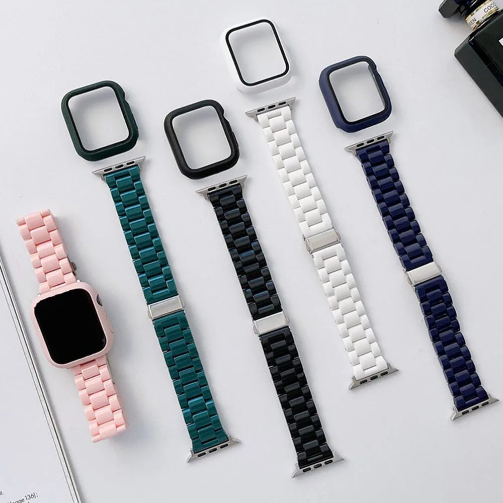 Strap for Apple Watch Band 40mm 38mm 42mm 44mm 41mm 45mm Plastic Strap Case Set Wristband For IWatch Series 7 6 SE 5 4 3 2 1
Strap for Apple Watch Band 40mm 38mm 42mm 44mm 41mm 45mm Plastic Strap Case Set Wristband For IWatch Series 7 6 SE 5 4 3 2 1