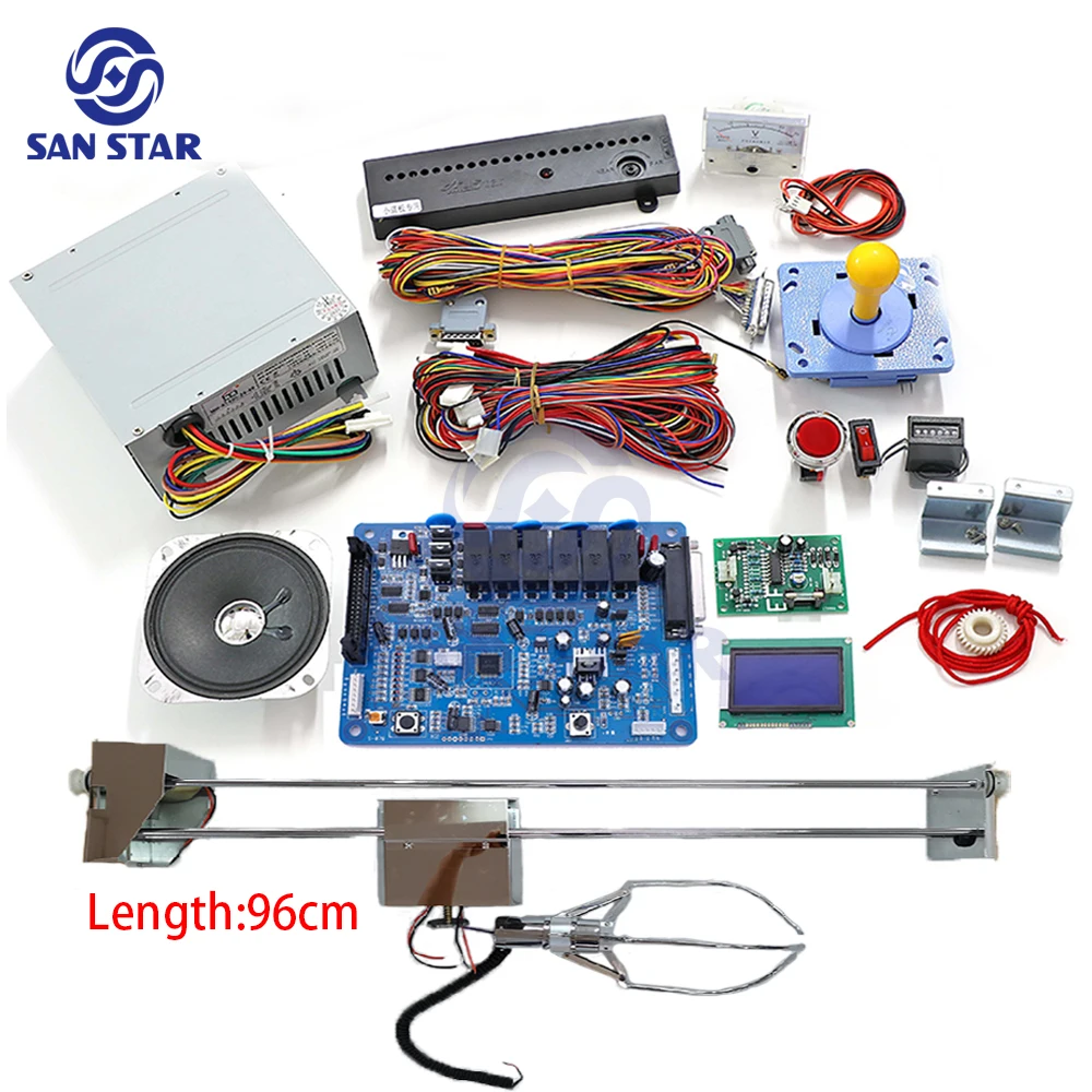 Arcade Game Claw Vending Machine DIY Kit Toy Crane Machine Kit 96CM Gantry With Game Board Joystick Buttons Power Supply LED 
Arcade Game Claw Vending Machine DIY Kit Toy Crane Machine Kit 96CM Gantry With Game Board Joystick Buttons Power Supply LED