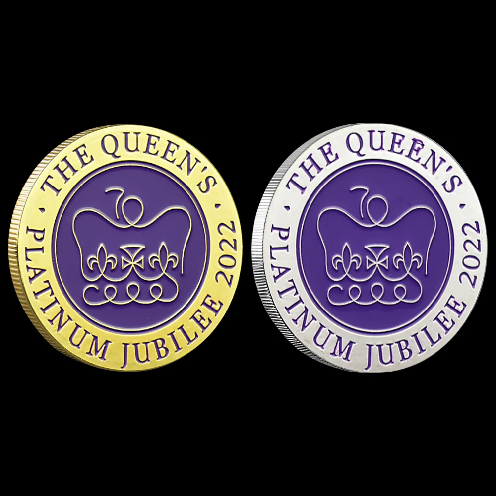 

Queen of England Platinum Jubilee Medal Coins 70th Anniversary of Elizabeth II's Accession To The Throne Coin Set