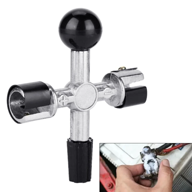 Battery Cleaning Brush 4-Way Battery Post & And Terminal Cleaner Terminal Scrapers Auto Cleaning Tool for Maintenance
Battery Cleaning Brush 4-Way Battery Post & And Terminal Cleaner Terminal Scrapers Auto Cleaning Tool for Maintenance