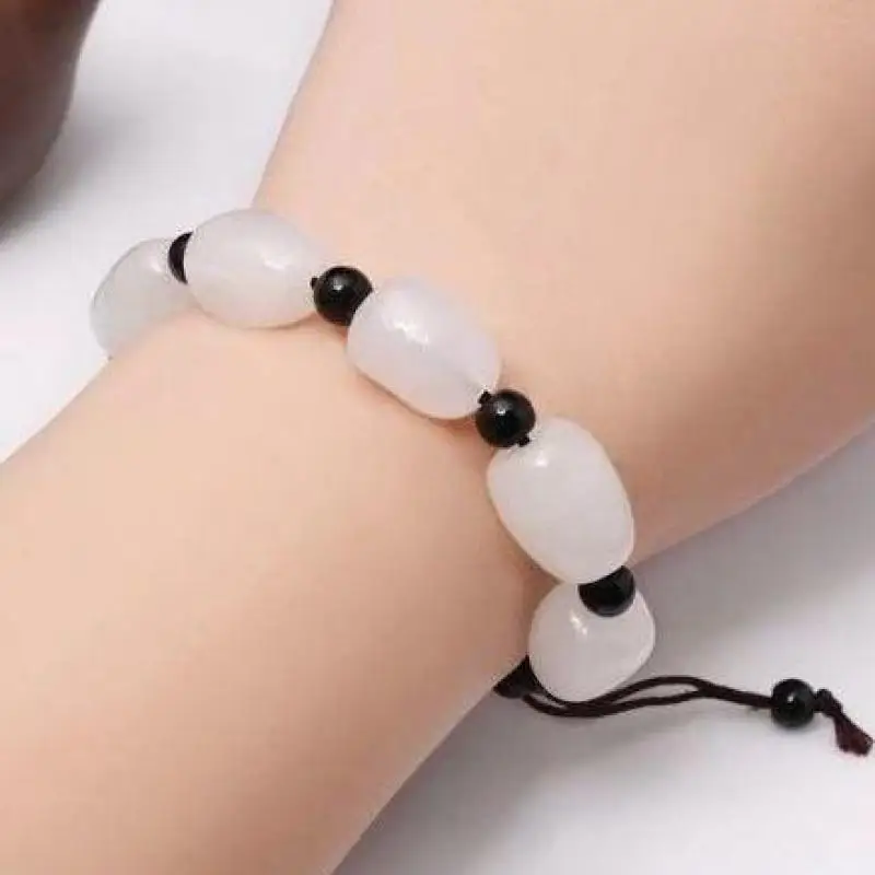 Natural White Jade Original Stone Adjustable Bracelet Men Women Fashion Charms Nephrite Healing Jewelry Lucky Amulet Gifts
Natural White Jade Original Stone Adjustable Bracelet Men Women Fashion Charms Nephrite Healing Jewelry Lucky Amulet Gifts