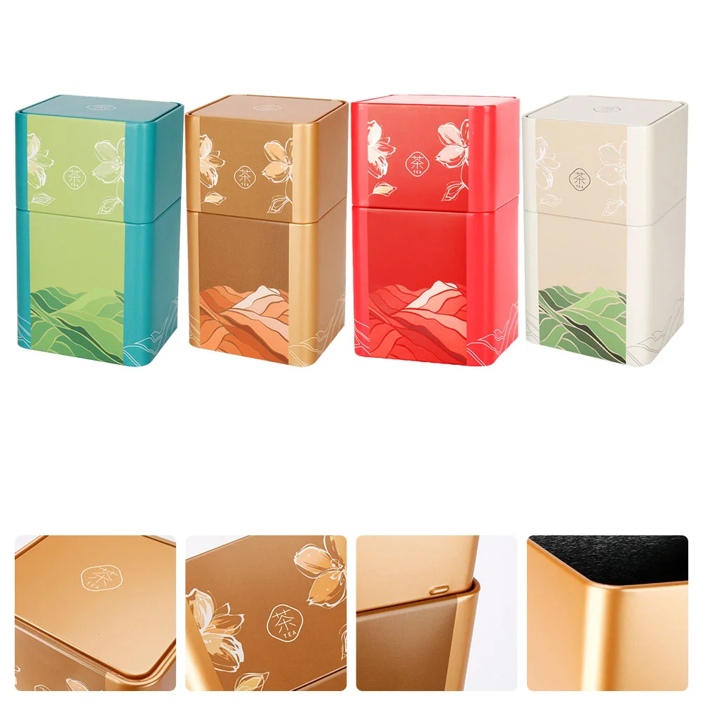 4Pcs Empty Tea Tins with Lid Sealed Tea Tea Storage Container for Loose Tea Coffee and Sugar
4Pcs Empty Tea Tins with Lid Sealed Tea Tea Storage Container for Loose Tea Coffee and Sugar