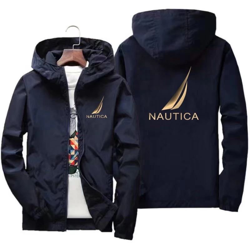 

Демисезонная Мужская ветровка NAUTICA, дождевик для альпинизма, мужская летняя куртка, уличное водонепроницаемое пальто, куртка для рыбалки