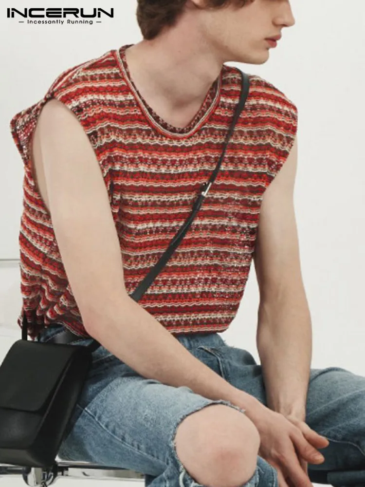 INCERUN Fashion Casual Style Tops Men's Loose Comfortable Stripe Waistcoat Stylish Male All-match Simple Sleeveless Vests S-5XL
INCERUN Fashion Casual Style Tops Men's Loose Comfortable Stripe Waistcoat Stylish Male All-match Simple Sleeveless Vests S-5XL