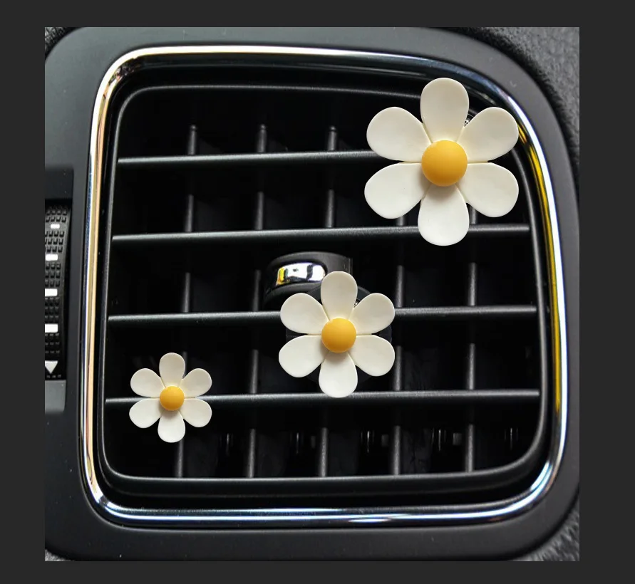 

Candy-colored Five-petal Flower Car Perfume Decorative Clip Daisy Car Air Conditioning Outlet Incense