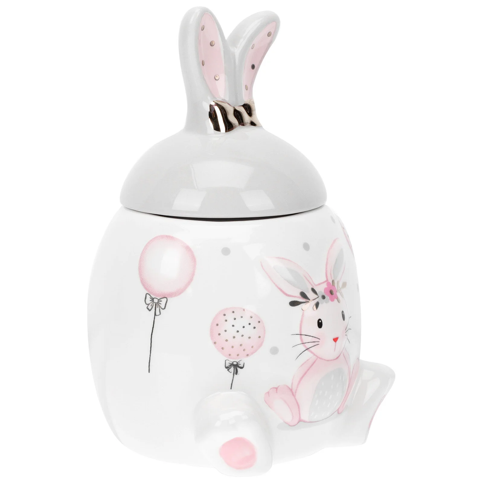 Cereals Decorative Tea Jar Easter Bunny Rabbit Pattern Pot Candy Storage Container Ceramic Canister Coffee
Cereals Decorative Tea Jar Easter Bunny Rabbit Pattern Pot Candy Storage Container Ceramic Canister Coffee
