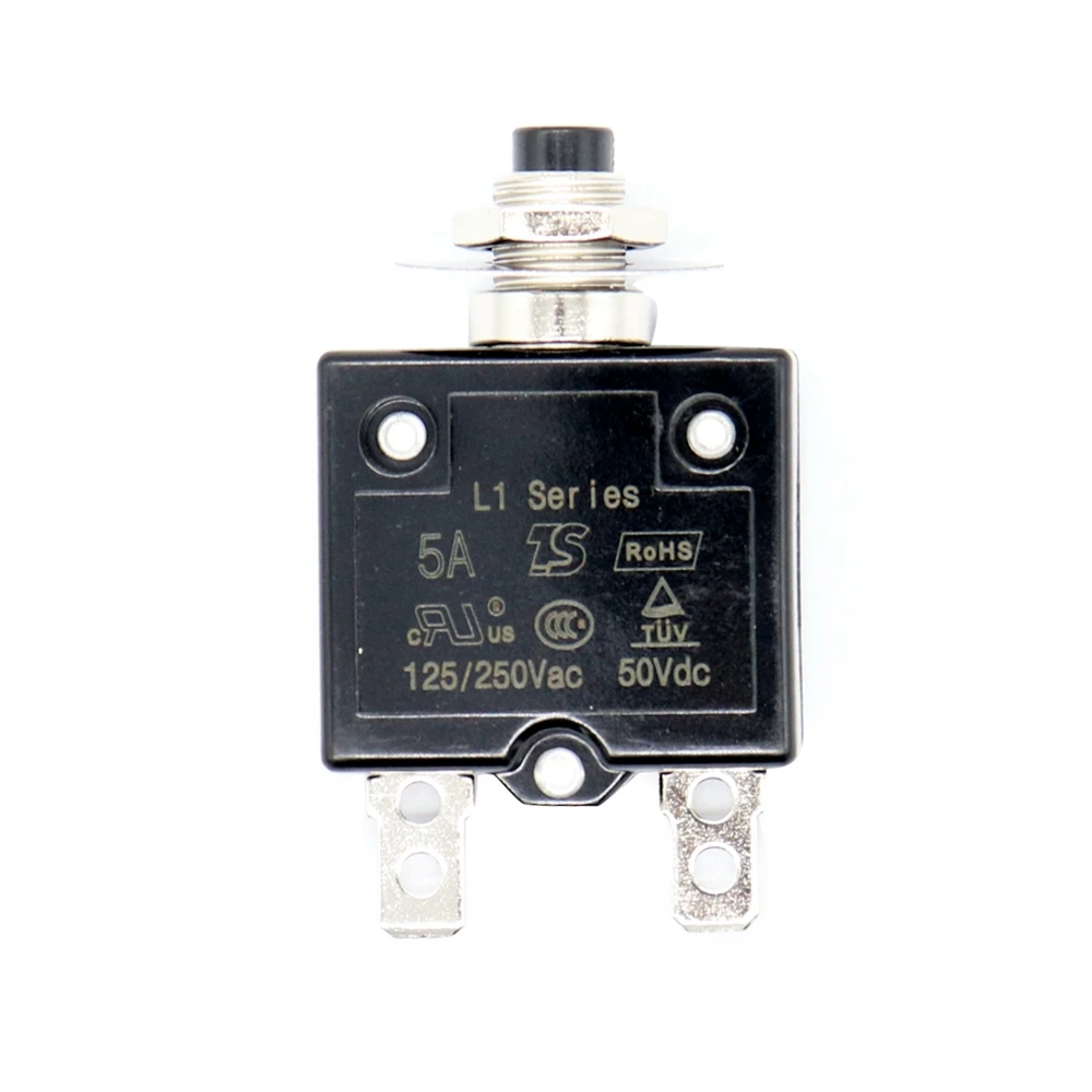 1X 5A Circuit Breaker 12V/24V Push Button Resettable Thermal Circuit Breaker Panel Mount With Waterproof Cap
1X 5A Circuit Breaker 12V/24V Push Button Resettable Thermal Circuit Breaker Panel Mount With Waterproof Cap