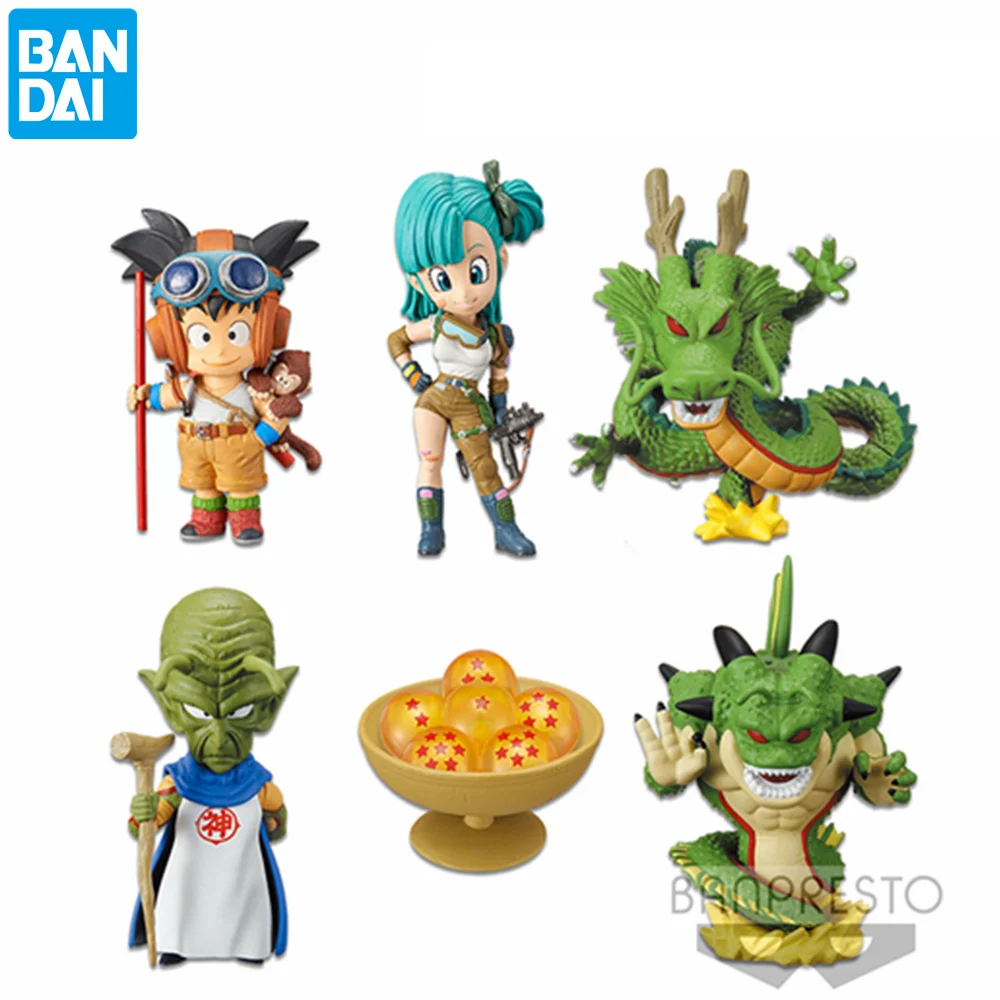 Bandai Dragon Ball Super WCF Shenron Goku Bulma PVC Action Figures 70mm Dragon Ball Z Figurine Model Toys 6pcs/set
Bandai Dragon Ball Super WCF Shenron Goku Bulma PVC Action Figures 70mm Dragon Ball Z Figurine Model Toys 6pcs/set
