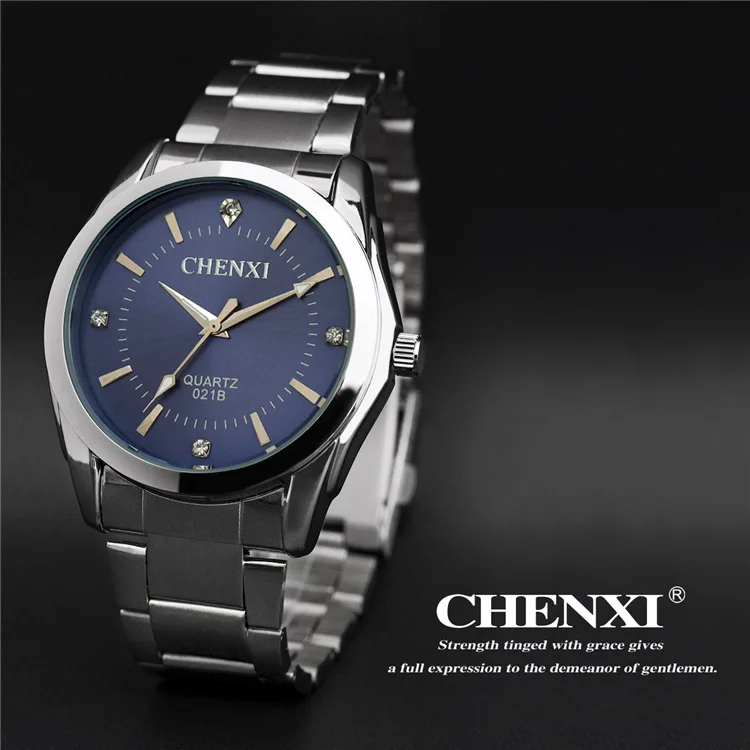 

Fashon Couple Chenxi Watch Vintage Men Women Lovers Business Wrist Watches Analog Quartz Full Stainless Steel Watchband Gift