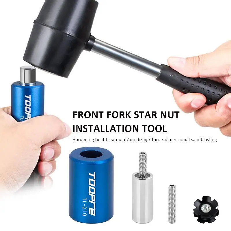 New Bicycle Front Fork Star Nut Installation Tool Bicycle with Spare Screws andStar Nuts Bike Sun Flower Driving Repair Tool HOT
New Bicycle Front Fork Star Nut Installation Tool Bicycle with Spare Screws andStar Nuts Bike Sun Flower Driving Repair Tool HOT