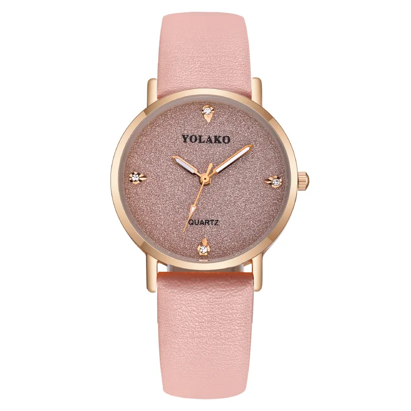 Luxury Round Quartz Frosted Rhinestone Dial Casual Wrist Watches Leather Strap Fashionable Clock Waterproof Wristwatch for Women
Luxury Round Quartz Frosted Rhinestone Dial Casual Wrist Watches Leather Strap Fashionable Clock Waterproof Wristwatch for Women