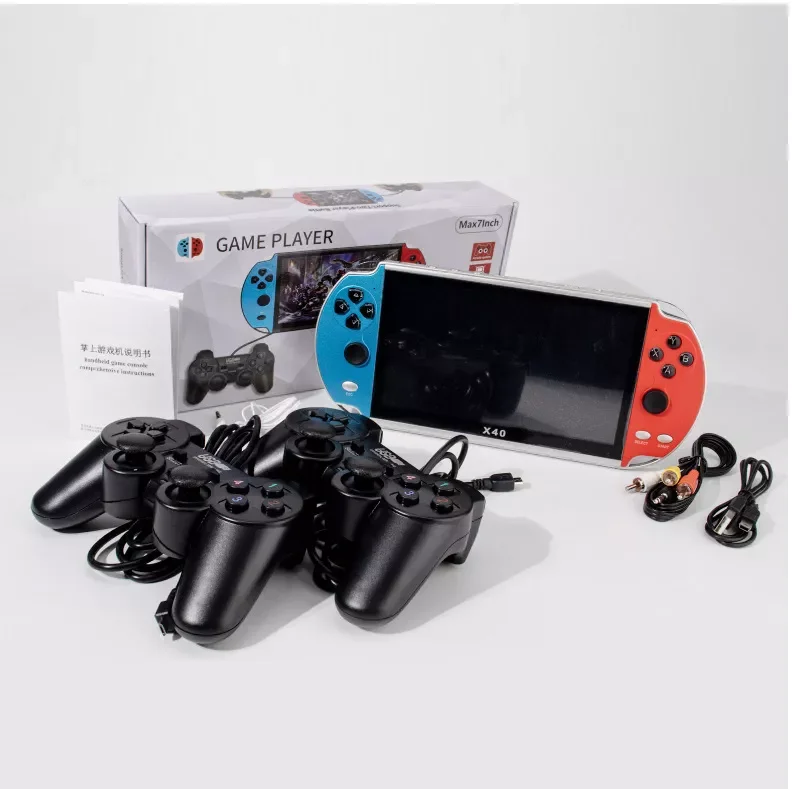 X40 16 Гб для игровой приставки FC Max7Inch портативный мультимедийный плеер двойной рокер геймпад Ретро портативная игровая консоль для видео
X40 16 Гб для игровой приставки FC Max7Inch портативный мультимедийный плеер двойной рокер геймпад Ретро портативная игровая консоль для видео